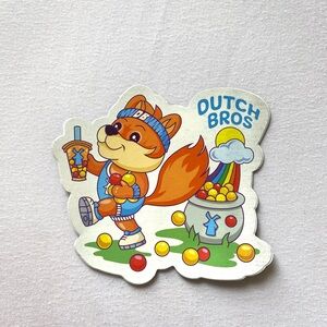 Dutch Bros Boba Fox Sticker